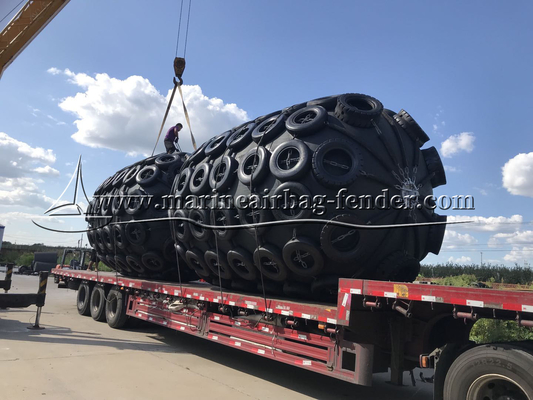 Marine Pneumatische rubberen fender bumper voor scheeps- en havenbescherming 50kpa 80kpa