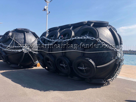 1.5m x 3m opblaasbare rubberen ligplaats fender haven fender voor schip en boot vaartuig