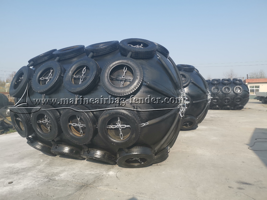 Opblaasbare drijvende pneumatische rubberfenders 50 kPa 80 kPa Gemakkelijk te installeren