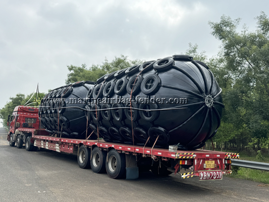 Opblaasbare drijvende pneumatische rubberfenders 50 kPa 80 kPa Gemakkelijk te installeren