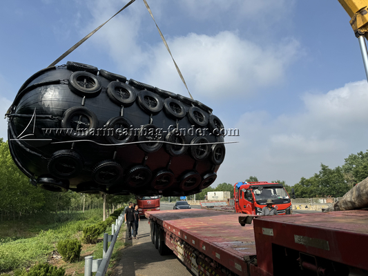 Opblaasbare drijvende pneumatische rubberfenders 50 kPa 80 kPa Gemakkelijk te installeren