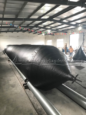 Grootte Aanpassing Marine Airbag Anti-Rissing Zwarte opblaasbare rubberen airbag