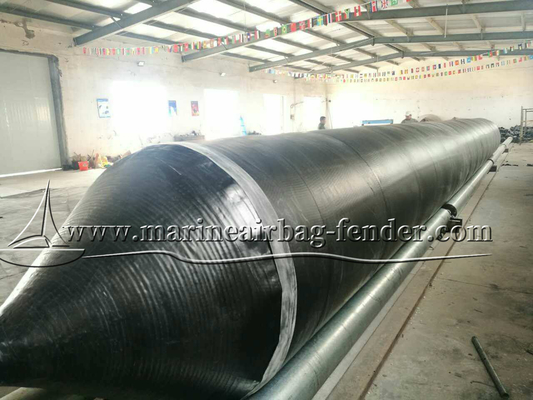 Persoonlijke opblaasbare rubber ballon, marine rubber airbags voor snelle scheepsstart.