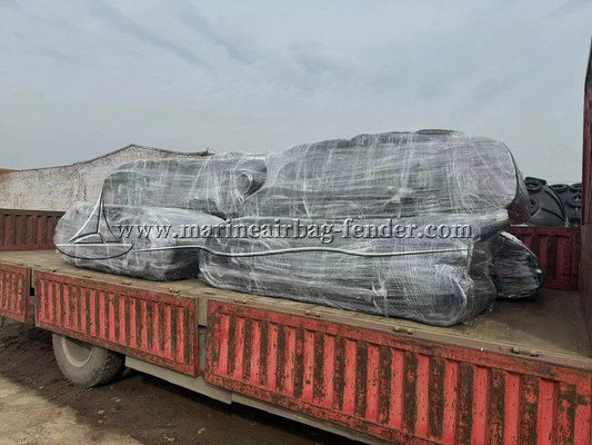 1.5m diameter schip schip lancering airbag, opblaasbare marine rubber ballon