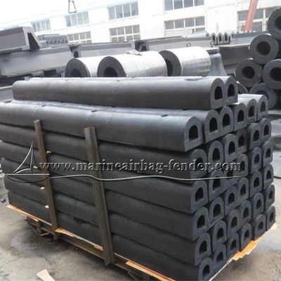 Persoonlijke D-type rubber fender, Marine Solid Fender voor scheepsbescherming