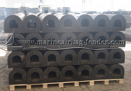 Persoonlijke D-type rubber fender, Marine Solid Fender voor scheepsbescherming