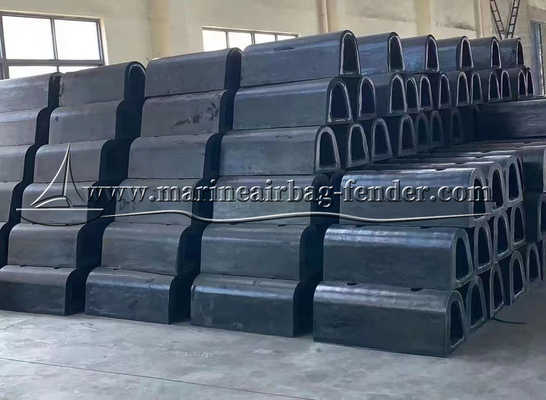 Persoonlijke D-type rubber fender, Marine Solid Fender voor scheepsbescherming