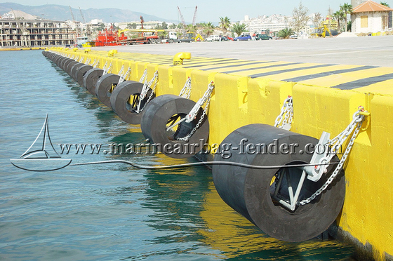 Schip lanceren Marine Rubber Fender Zwart Met alle accessoires