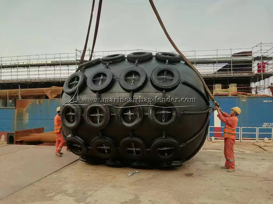 Opblaasbare drijvende pneumatische rubberfenders 50 kPa 80 kPa Gemakkelijk te installeren