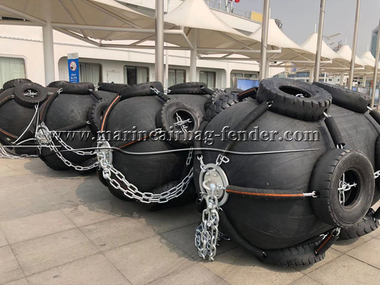 1.2m x 2m pneumatische rubber fender Yokohama type opblaasbaar schip